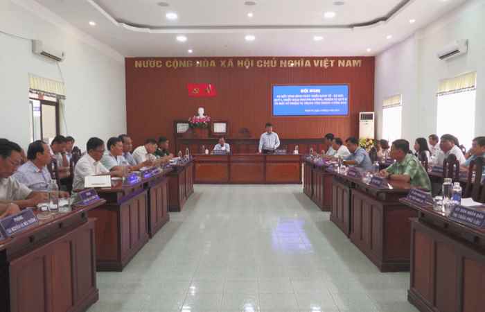Thạnh Trị: UBND huyện sơ Kết Kinh tế - xã hội quý I-2024